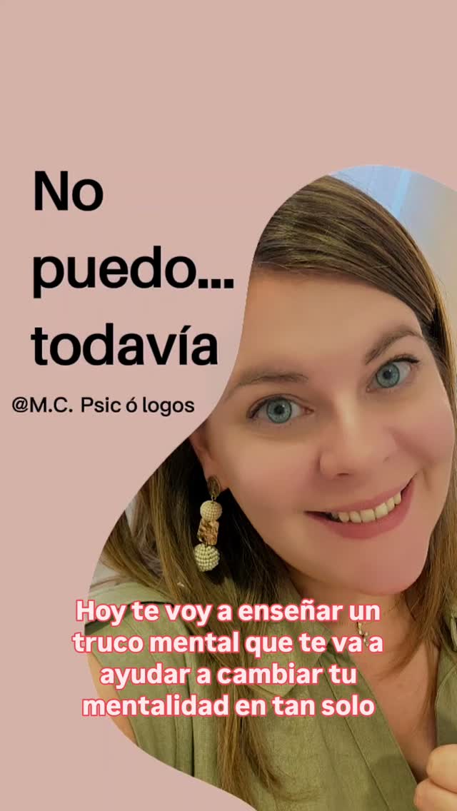 ✨ Una palabra puede cambiar tu manera de hablarte (y de sentirte).
Cuando digas “no puedo”, añade un “todavía”.
No es magia, es psicología aplicada 😉

💬 Cuéntame en comentarios: ¿en qué frase vas a poner tu “todavía”?
🔖 Guarda este reel para recordártelo en esos días difíciles.

#psicologia #saludmental #autoestima #ansiedad #madridejos #autocuidado #motivacion #Consuegra #crecimientopersonal #psicologiapositiva #trucos #tipspsicológicos #trucospsicologicos #urda #todavia #terapia #autoconocimiento #frasedeldía a #bienestar #mindset #psicologos #psicologíaclínica #psicologomadridejos #mcpsicologos
